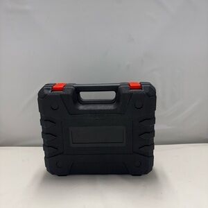 Sturdy Black Tool Case with Red Highlights